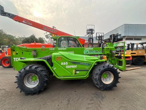 Merlo P60.10 telehandler ready for servicing and rental at the A&G Equipment yard in Johor